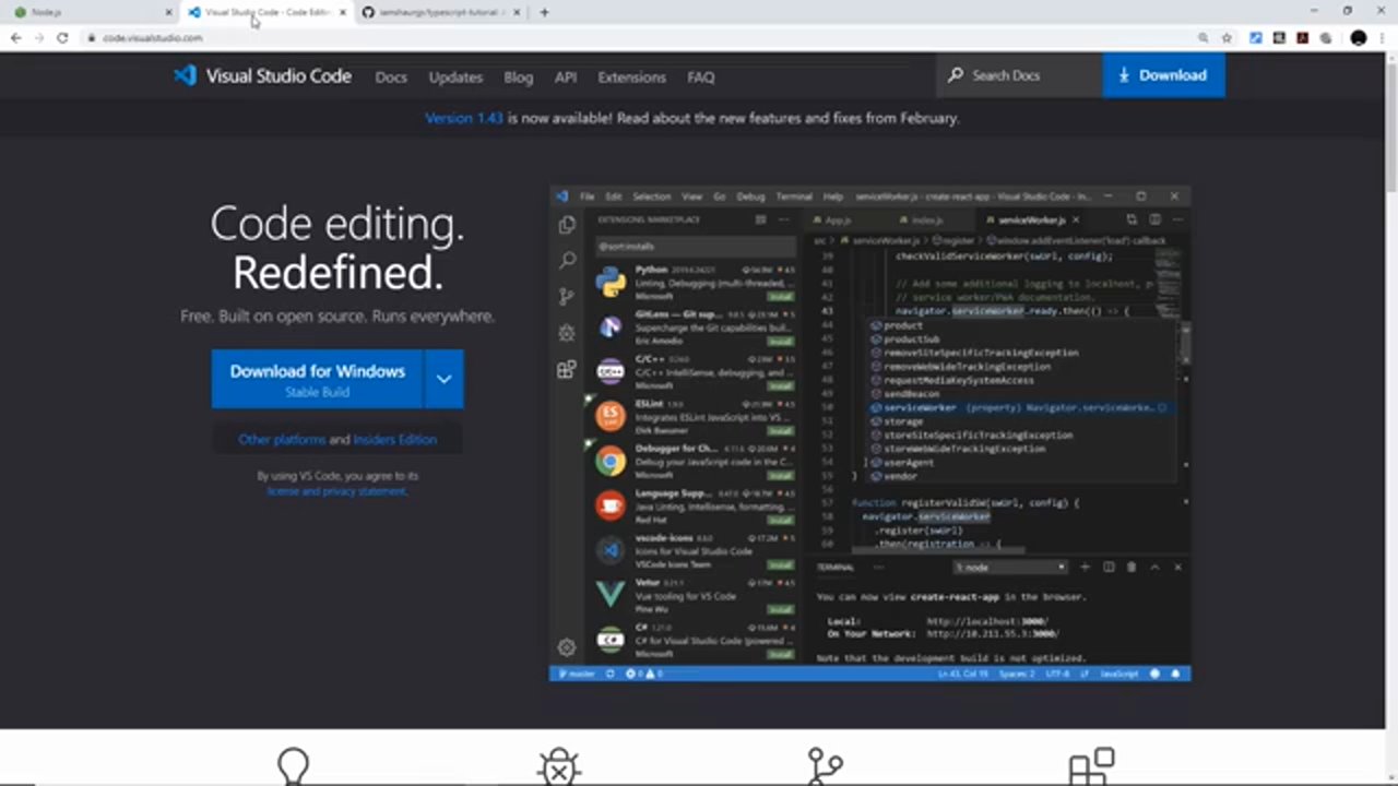 VS Code interface