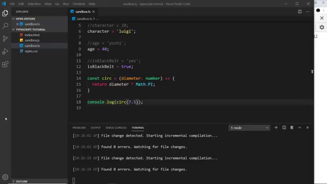 the three variables plus the circ arrow function in sandbox.ts