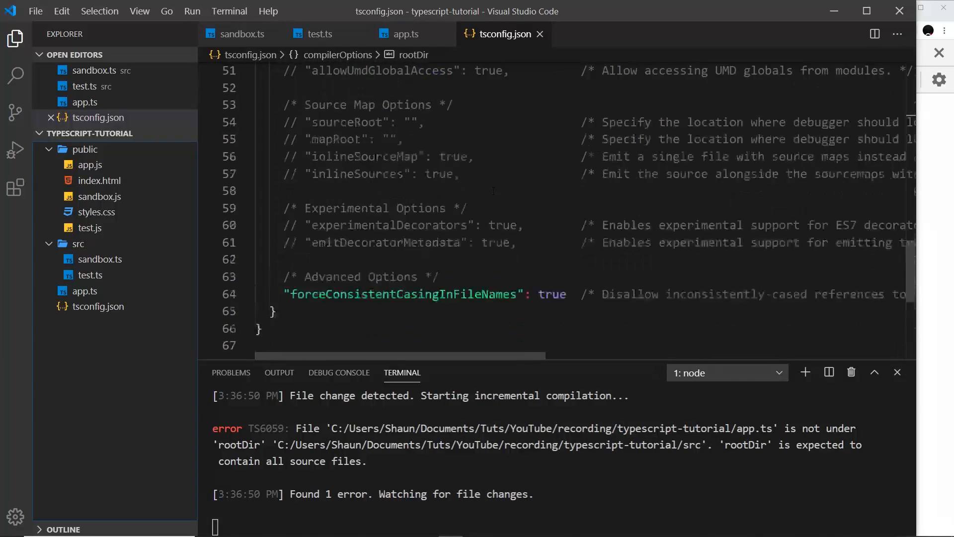 presenter confirming the fixed behavior
