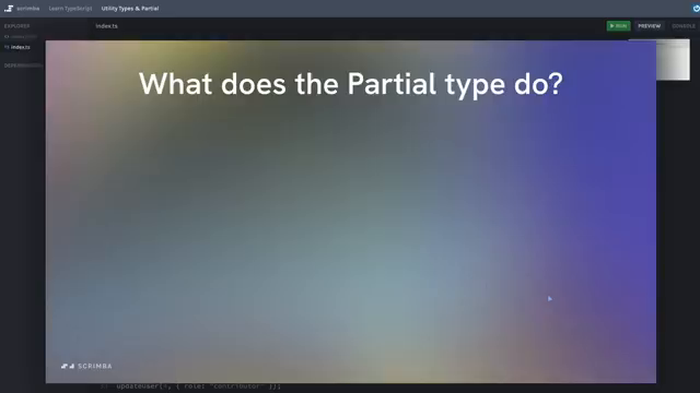What does the Partial type do — interstitial