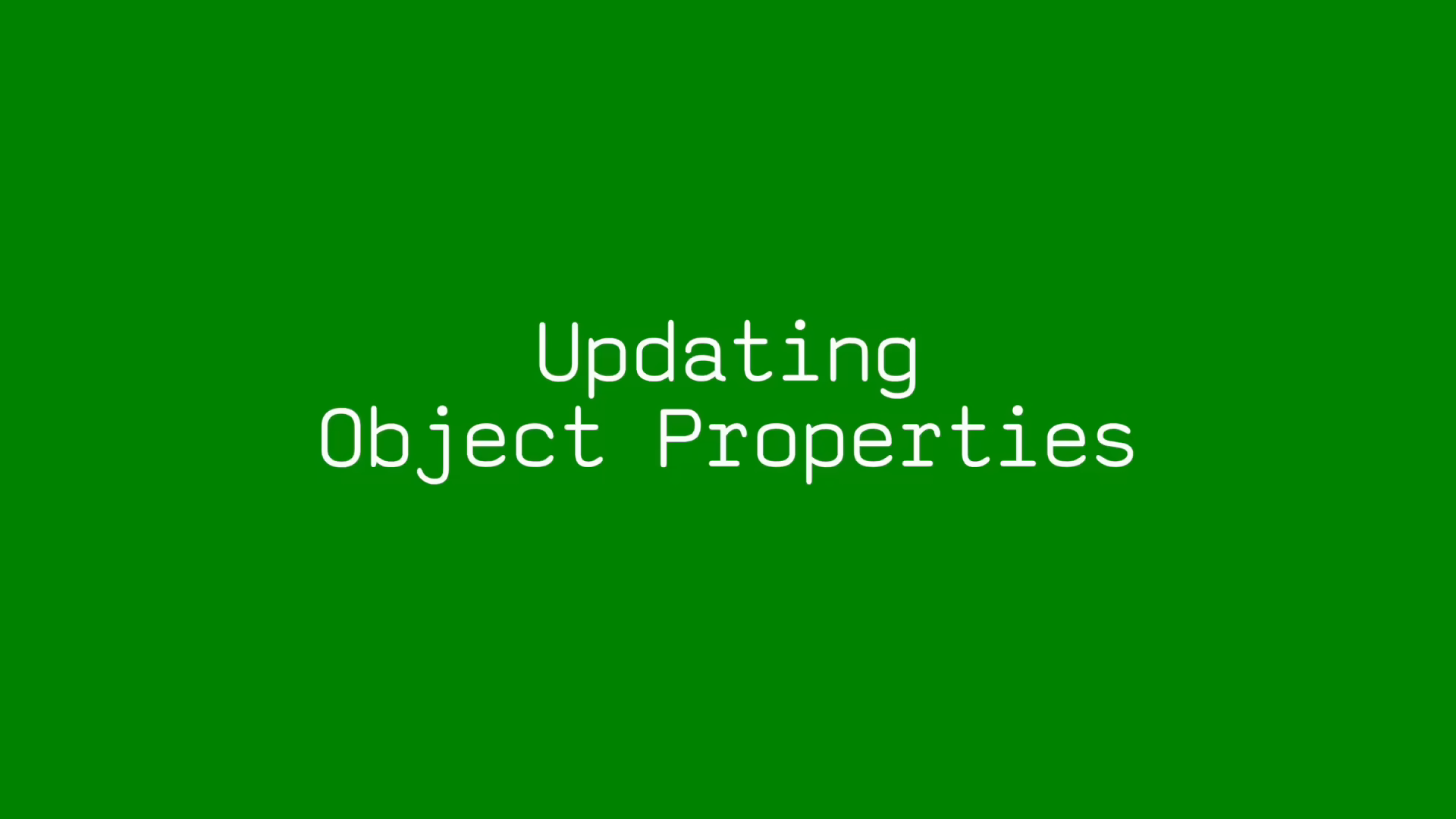 object property updates