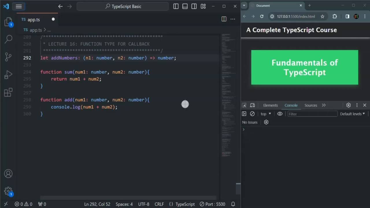 course slide over the editor (&ldquo;A Complete