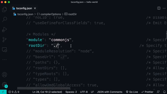 tsconfig.json compiler options