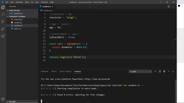 circ function with untyped diameter