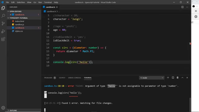 typed parameter refusing the bad call