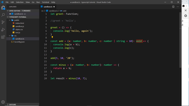 full file: greet, add, minus, and result