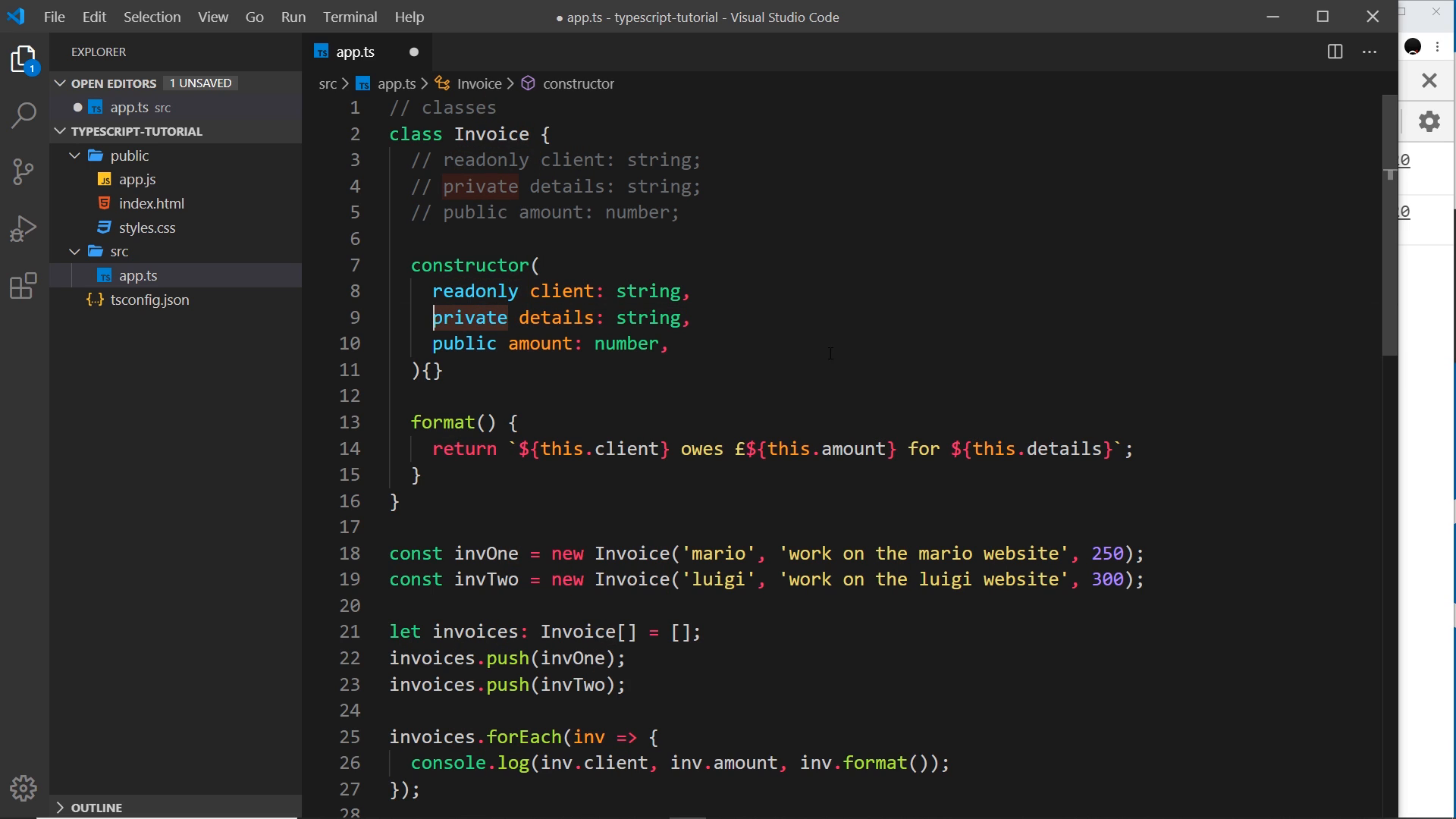 identical console output after the refactor