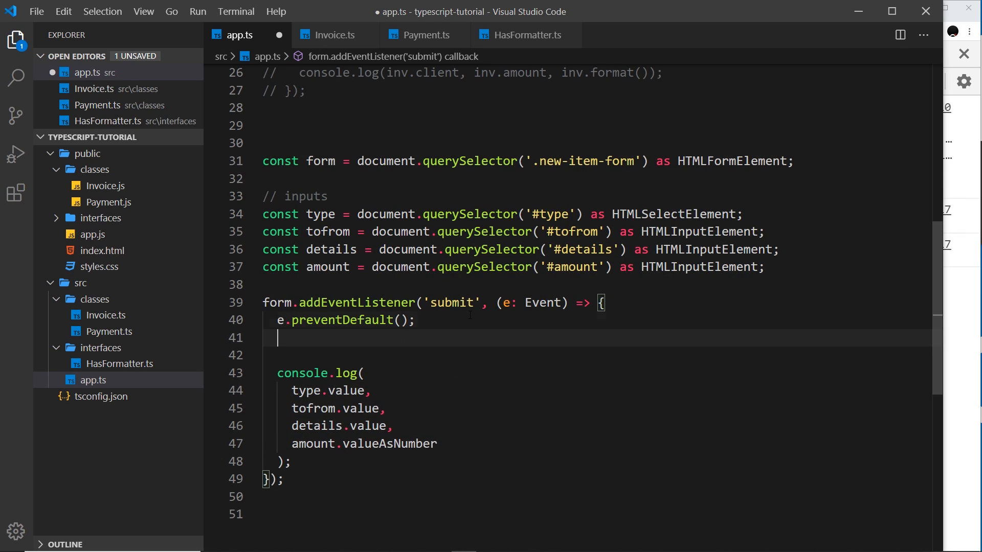 submit handler with the if/else construction