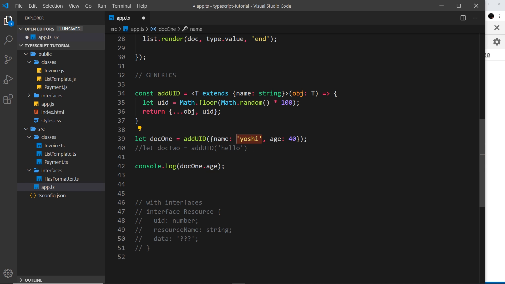 constraint plus the Resource interface taking shape