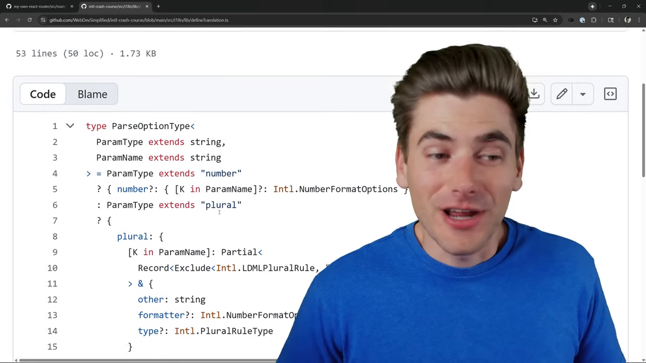 i18n library ParseOptionType as production proof